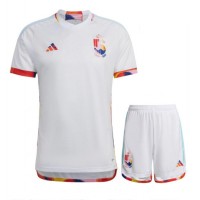 Belgia Fotballklær Bortedraktsett Barn VM 2022 Kortermet (+ korte bukser)